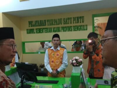 Menag Resmikan Sentra PTSP Kanwil Kemenag Bengkulu