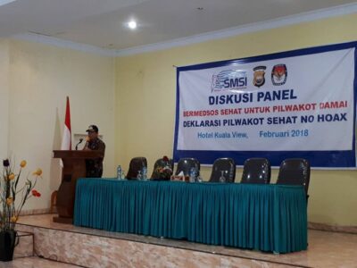 Jelang Pilwakot, SMSI Gelar Diskusi Panel “ Bermedsos Sehat dan Anti Hoax “
