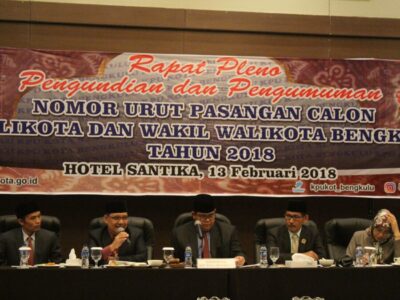 KPU Kota Gelar Pengundian Nomor Urut Peserta Pilwakot