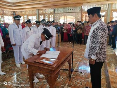 Bupati Lebong Lantik Kepala Desa Terpilih Gelombang II