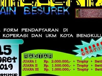 Ikuti Lomba Desain Millenial Batik Besurek