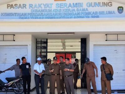 Segera Dioperasikan, Bundra Jaya Tinjau Kesiapan Pasar Rakyat Serambi Gunung