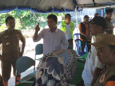 Kementrian PUPR Kunjungi Posko Bantuan di Bengkulu Tengah