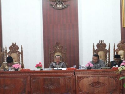 Paripurna DPRD Lebong Penyampaian Nota Pengantar LKPJ Bupati Lebong T.A 2018