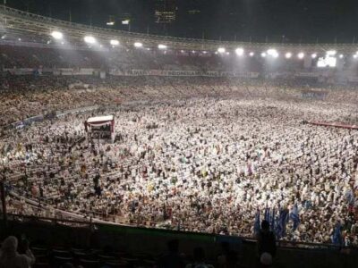 Massa Kampanye Akbar Prabowo sambut Istimewa Kehadiran Mbak Tutut dan Titiek Soeharto