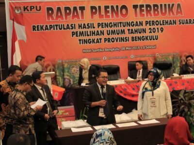 Pleno Terbuka KPU Provinsi Bengkulu Berlangsung Kondusif
