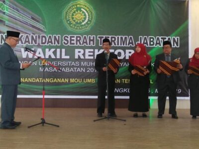 Wakil Rektor UMB Resmi Dilantik