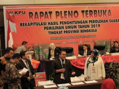 Pleno KPU Provinsi Bengkulu: PDIP 3 Kursi Dapil II, Berikut Daftar Lengkapnya