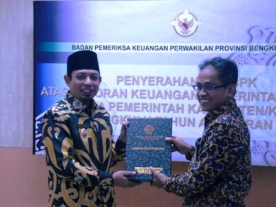 Berkah Ramadan, Pemkot Bengkulu Raih Predikat WTP dari BPK