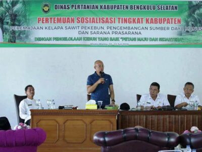 Pemkab BS Sosialisasi Replanting Kelapa Sawit
