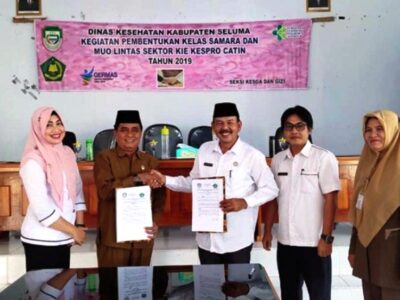 Gandeng Kemenag, Dinkes Seluma MoU Lintas Sektor KIE
