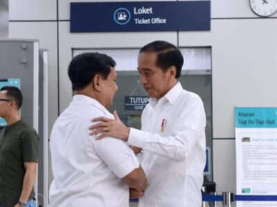 Momen Pertemuan Presiden Jokowi dan Prabowo Subianto