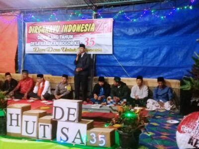 HUT Ke-74 RI, Desa Babakan Bogor Gelar Tabligh Akbar