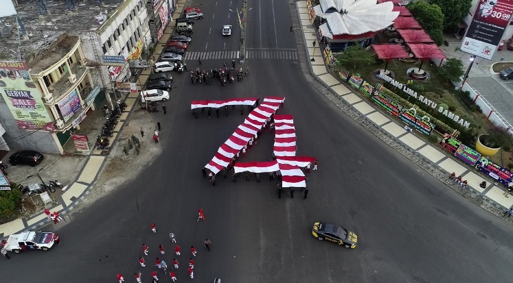 Spesial Event HUT RI Ke-74, Gubernur Rohidin Mersyah: Merah Putih Simbol Kedaulatan Bangsa