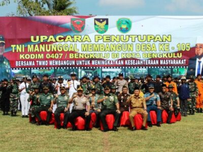 TMMD Ke-105 Kodim 0407/ Bengkulu Resmi Ditutup