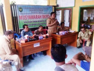 Penetapan RKPDes 2020, Pemdes Dusun Tengah Gelar Musdes