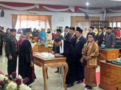 Unsur Pimpinan DPRD Bengkulu Utara Resmi Dilantik