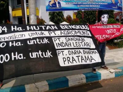 Aktivis Lingkungan Tolak Pelepasan Hutan Bengkulu