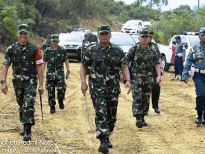 Tim Wasev Tinjau Lokasi Pelaksanaan TMMD di Bengkulu Selatan