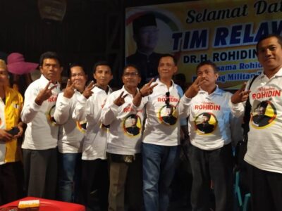Dikukuhkan, Tim Relawan Siap Hantar Rohidin Dua Periode