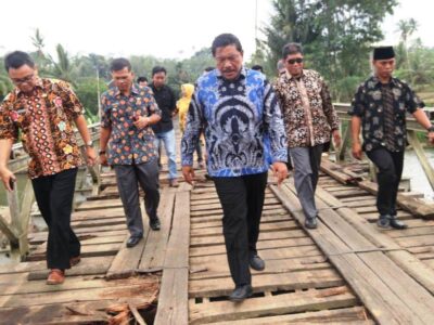 Sudah Lama Rusak, Jembatan Desa Tanjung Putus Akan Dibangun Permanen 2020