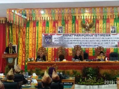 DPRD BU Gelar Paripurna Istimewa HUT Kota Argamakmur ke-43