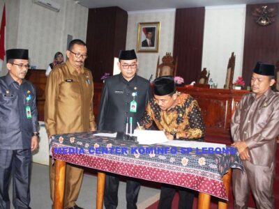 DPRD Lebong Tandatangani KUA-PPAS Tahun Anggaran 2020
