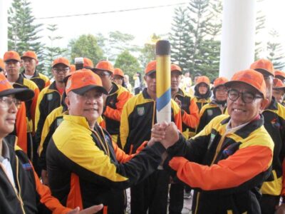 Bupati Kepahiang Sambut Api Abadi Porwil Sumatera X