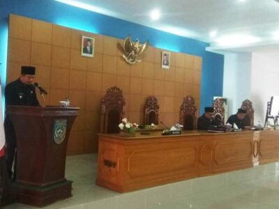 DPRD BU Gelar Paripurna Penyampaian Nota Pengantar Raperda Perubahan APBD 2019