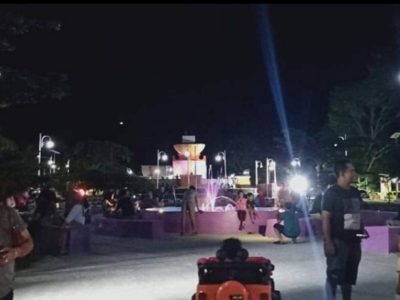 Ramai Pengunjung, Pelaku Usaha Rasakan Manfaat Taman Bundaran