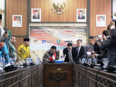 Investor Tandatangani MoU Pembangunan Rel Kereta Api di Bengkulu