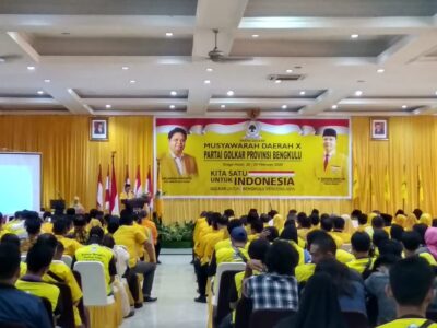 Musda X Golkar Bengkulu Resmi Dibuka
