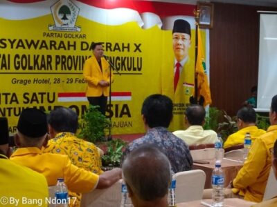 Musda X Golkar Bengkulu Resmi Ditutup