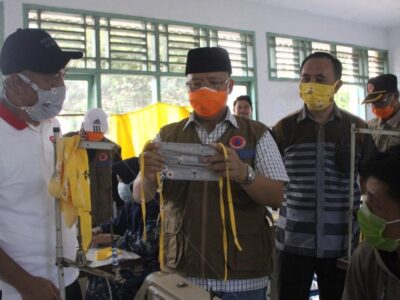 Siap Edar, Pemprov Bengkulu Produksi Masker 500 Lembar per Hari