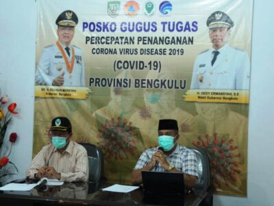 Update Covid-19 di Provinsi Bengkulu: ODP Bertambah 2, 1 Rapid Test Asal Kaur Reaktif