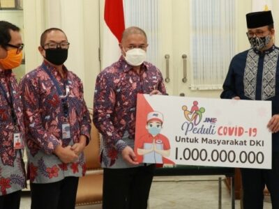 Perangi Covid-19, JNE Sumbang Rp 1 Miliar untuk DKI Jakarta