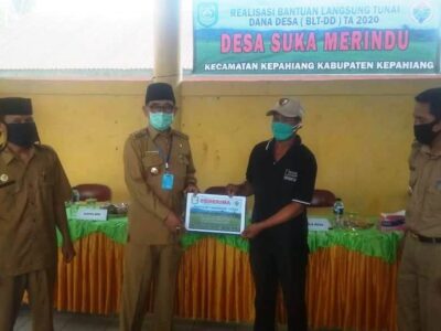 Pemdes Suka Merindu Realisasikan BLT Dana Desa Tahap I dan II