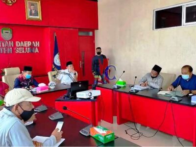 Pemkab Seluma Ikuti Ratas dengan Gubernur Bengkulu Terkait Penanganan Covid-19