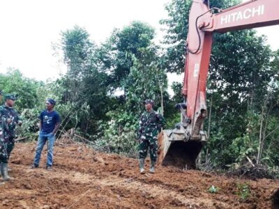 Dandim 0105/Abar Tinjau Pelaksanaan Pra TMMD Ke-108 di Desa Lango