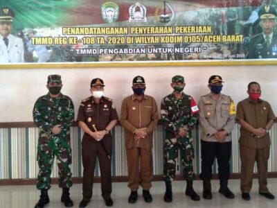 TMMD Ke-108 Kodim 0105/Abar Resmi Dibuka Secara Protokoler Covid-19