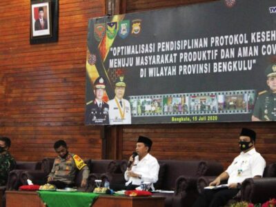 Pemprov Bengkulu Fokus Penerapan Protokol Kesehatan 5 Tatanan Baru