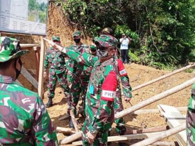 Danrem 012/TU Didampingi Dandim 0105/Abar Tinjau TMMD Ke-108 di Lango