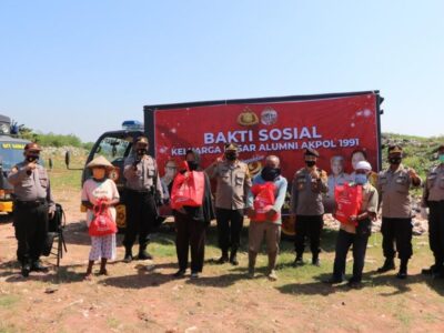 Alumni Akpol 91 Polda Bengkulu Berbagai Sembako di Hari 29 Tahun Pengabdian