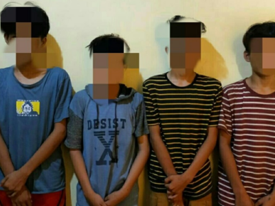 Polsek Selebar Bekuk Empat Pelajar Pelaku Jambret