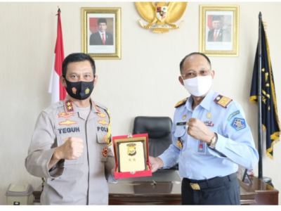 Jalin Sinergitas, Kapolda Bengkulu Kunjungi Kanwil Kemenkumham