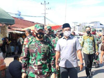 Wagub Dedy dan Danrem 041/Gamas Tinjau Penegakan Protokol Kesehatan