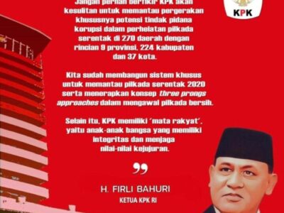 Mewujudkan Pilkada yang Berintegritas, Bermartabat dan Bebas dari Korupsi