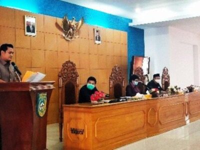 Paripurna DPRD BU Pandangan Umum Fraksi Terhadap Raperda APBD-P 2020
