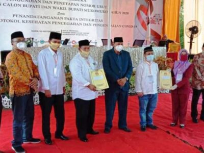 Berikut Nomor Urut Dua Paslon di Pilkada Mukomuko