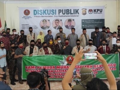 Pemuda Muhammadiyah Bengkulu Deklarasi Tolak Radikalisme dan Intoleran